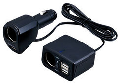 Разветвитель гнезда прикуривателя + USB F-247
