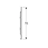 Geberit Option Plus 501.071.00.1 Зеркало с подсветкой с прямым и непрямым освещением, 60x70см, Серебристые оттенки / Матированный алюминий