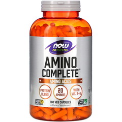 Now Foods, Sports, Amino Complete, 360 растительных капсул