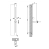 Gessi Cono 45142#031 Штанга для душа, цвет: хром