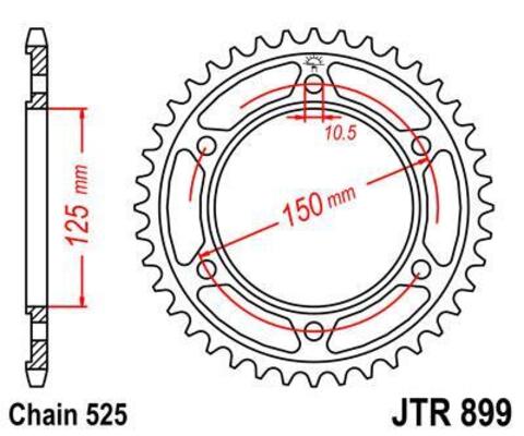 Звезда ведомая JTR899 45