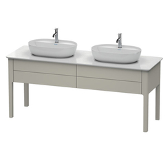 Duravit Luv LU9562B6060 База напольная для двух раковин 743x1788x570, 2 выдв.ящика, цвет серо-коричневый шелковисто-матовый фото