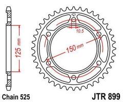 Звезда ведомая JTR899 45