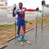 Mizuno Authentic Split Short мужские беговые шорты синие