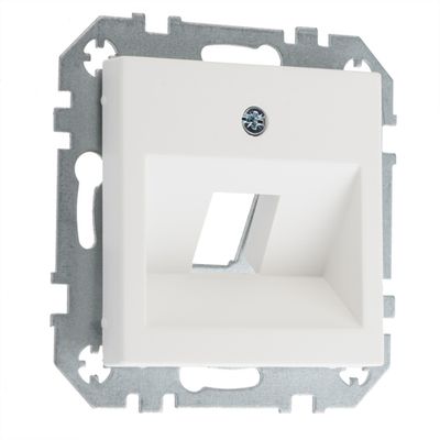 Накладка для телеком. гнезд (Keystone тип), 1 разъем LAVERO CLASSIC и LAVERO BAROCCO 1013102001, белый матовый