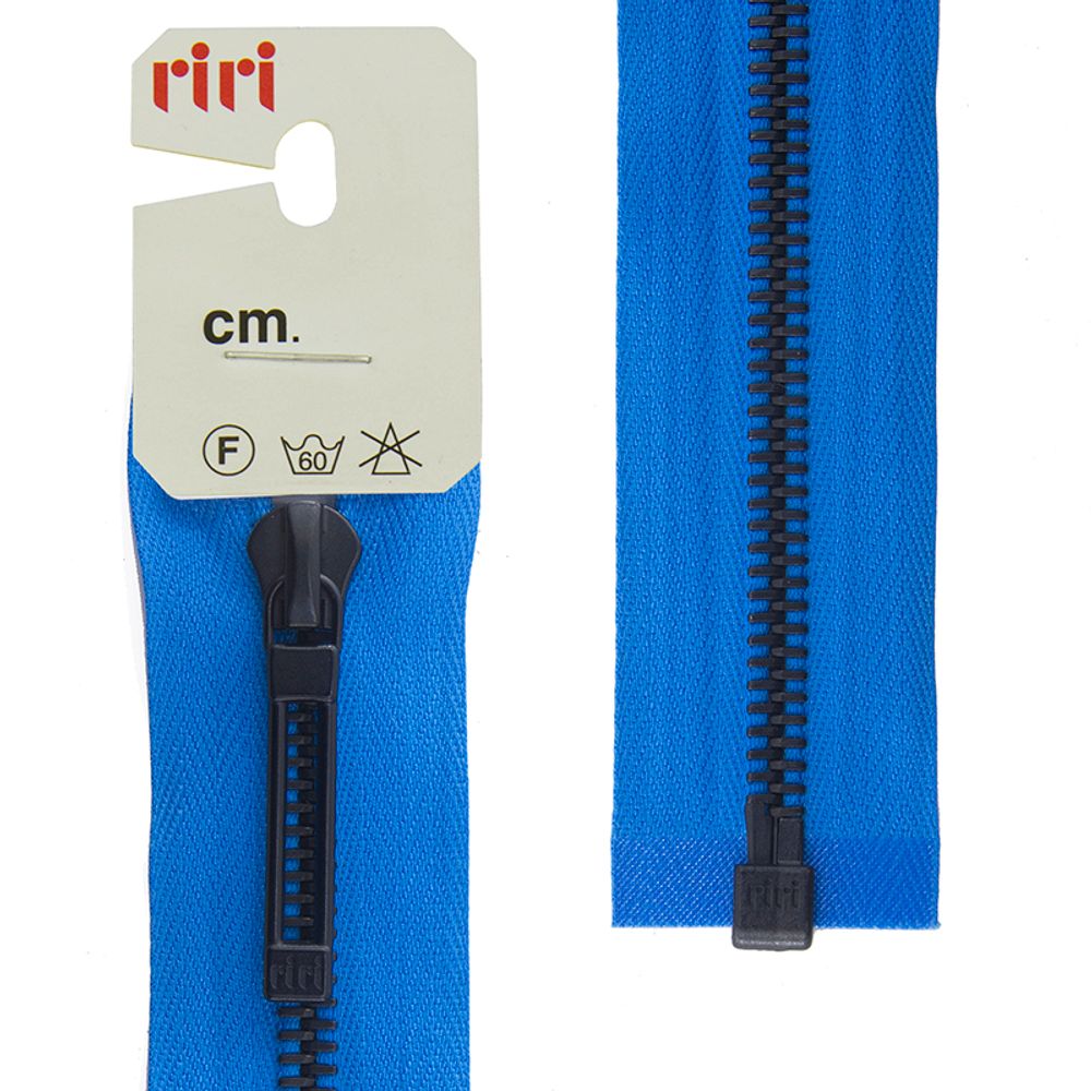 Молния металл RIRI Т6 (6 мм) 1 зам., разъем., 80 см, BI, слайд.Stab, цв.2652, лазурный, 1 шт Молния металл RIRI Т6 (6 мм) 1 зам., разъем., 80 см, BI, слайд.Stab, цв.2652, лазурный, 1 шт