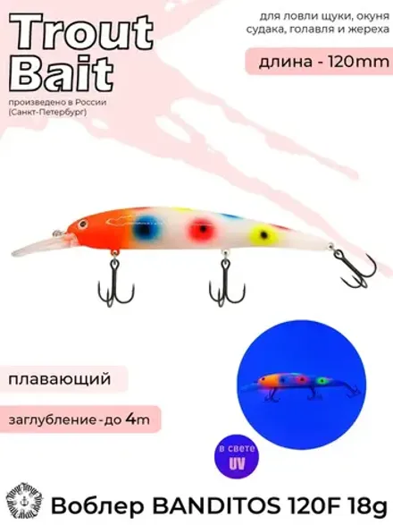 Воблер Trout Bait Bandit 120 F (до 8 м) 21 гр.031
