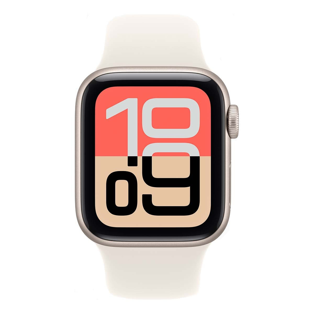 Apple Watch SE 3 (2025), 40 мм корпус из алюминия цвета «Midnight», ремешок Sport Band размера S/M цвета «Midnight»