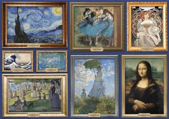 Pazl \ Puzzle \ Пазлы Puzzles - "1000 Art Collection" - Masterpiece Art Collection