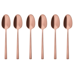 Sambonet Набор из 6 кофейных/чайных ложек Rock PVD Copper 52762CA6