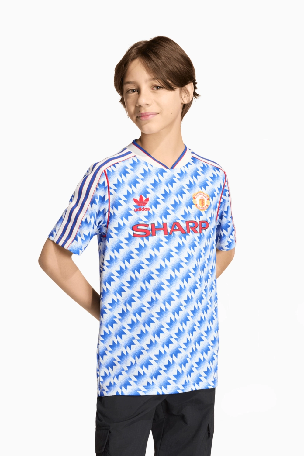 Футболка adidas Manchester United 1990 Away Junior - синий