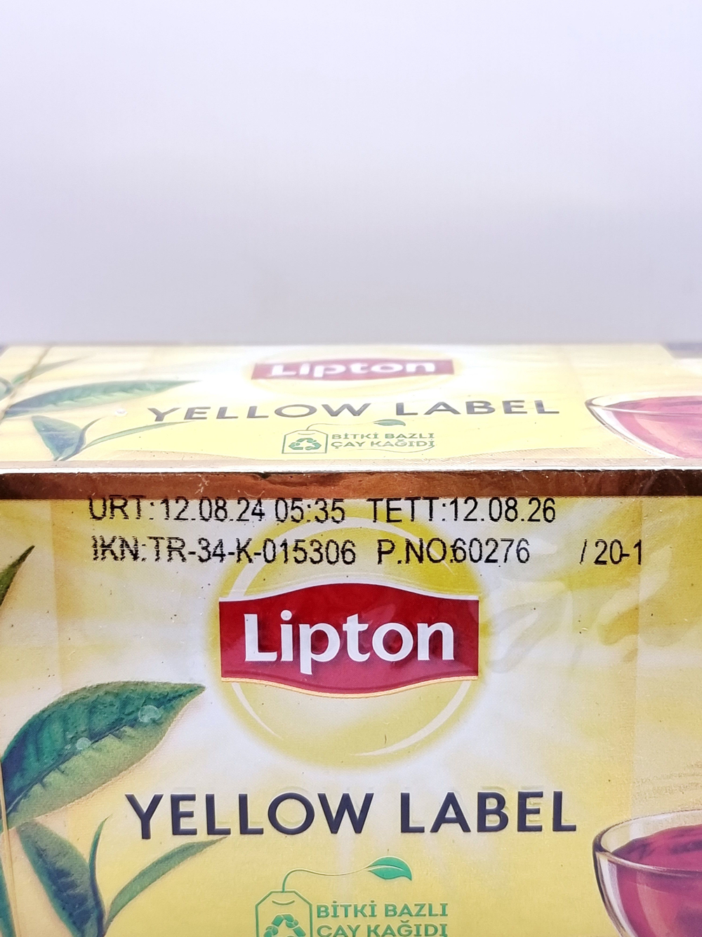 Чай черный пакетированый Lipton Yellow Label (25 пак по 2 г ), 50 г