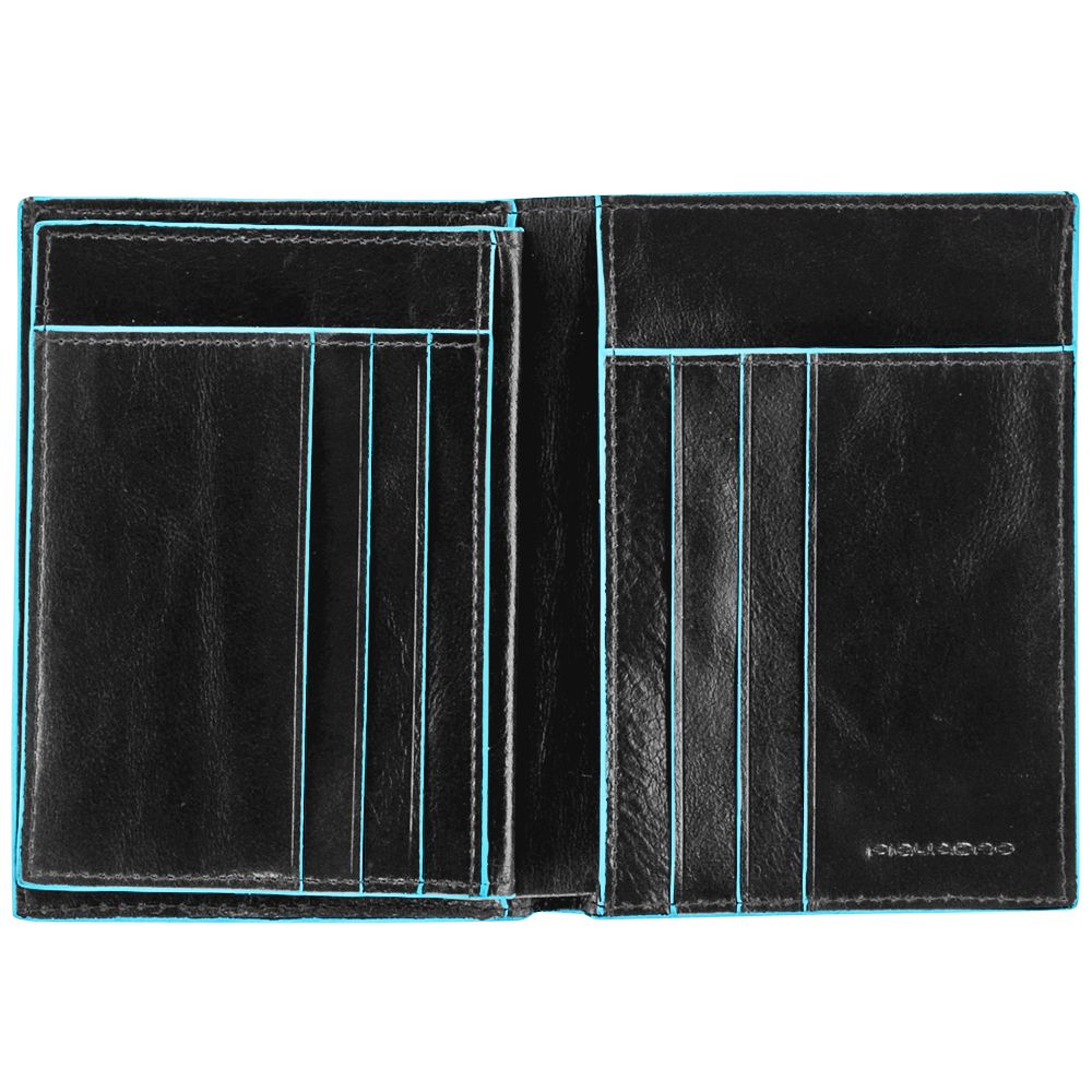 Кошелек Piquadro Blue Square черный телячья кожа (PU1129B2/N)