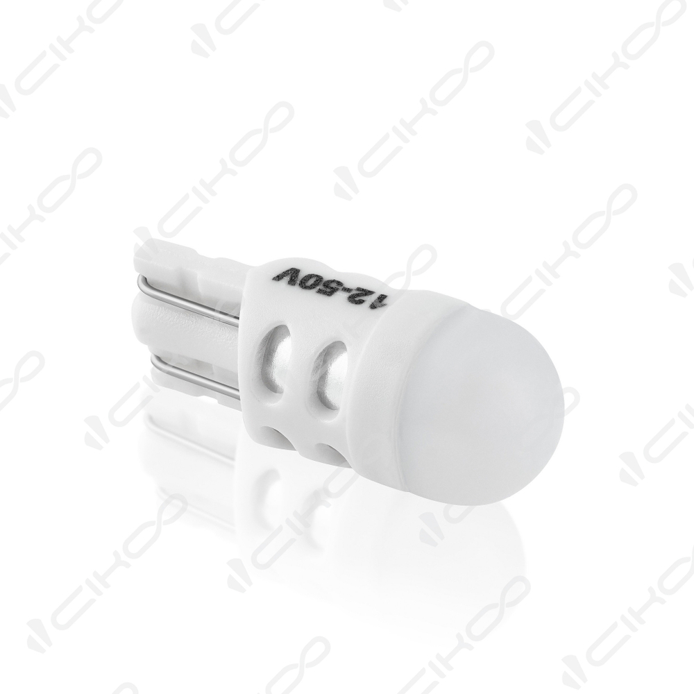 Лампа светодиодная 12V 5W без цоколя белый 3 SMD (габариты, повт.поворотника) 2 шт. Cikoo
