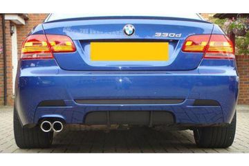 Диффузор заднего бампера глянцево - черный  V.1 для BMW 3 E92 E93 2007-2013