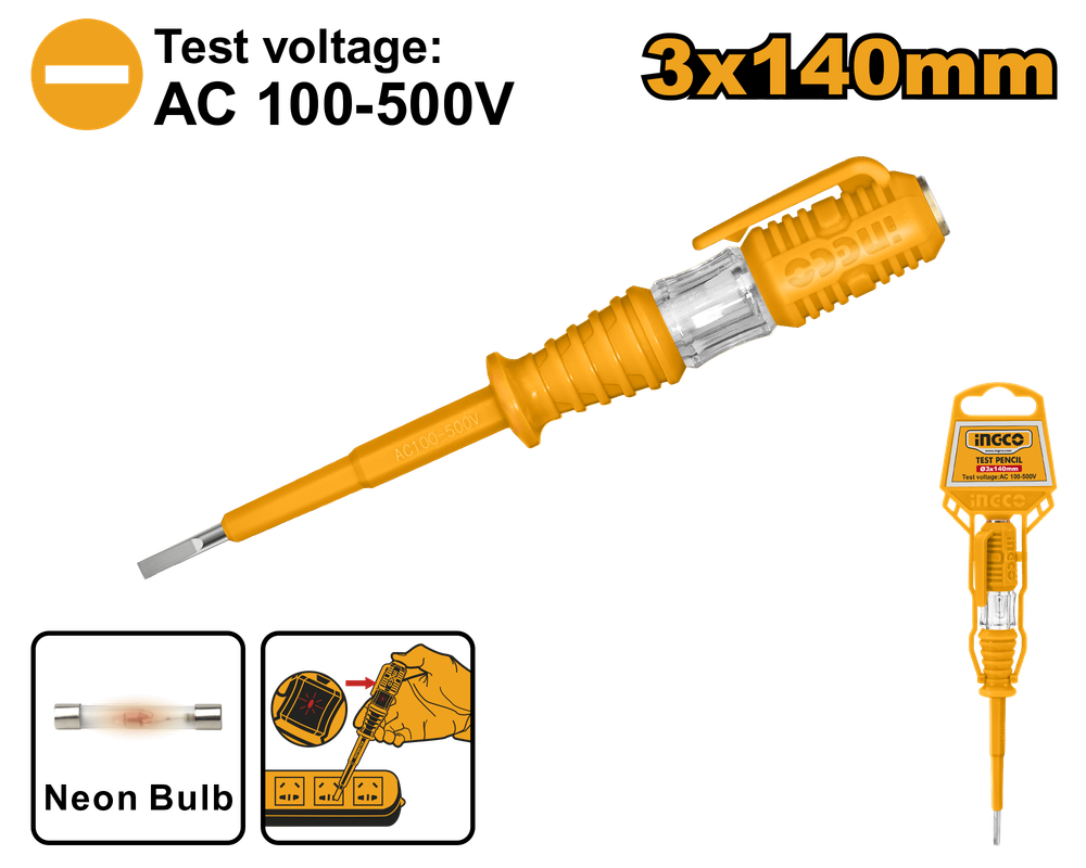 Индикаторная отвертка INGCO HSDT1408 Индикаторная отвертка INGCO HSDT1408