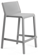 Стул пластиковый полубарный Nardi Trill Stool Mini, серый