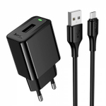 Зарядное устройство на Micro Hoco CS91A 10.5W (black)