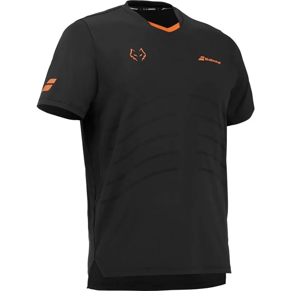 Мужская теннисная футболка Babolat Replica J.Lebron - black/black