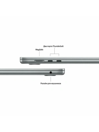 Ноутбук Apple MacBook Air 15 M3, 16/512GB, Space Gray