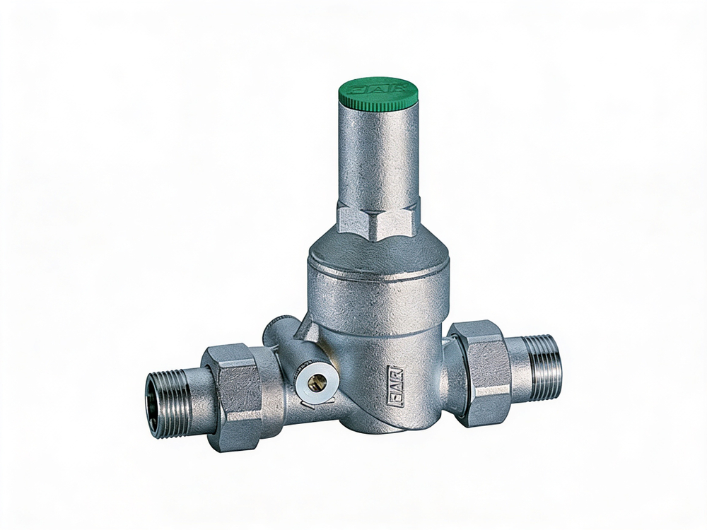 Редуктор 3/4", ВР-НР, с манометром, хромированный FAR