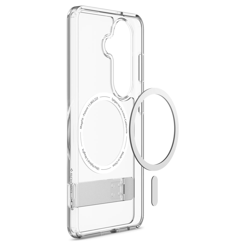 Чехол Spigen Ultra Hybrid S Mag MagSafe для Samsung Galaxy S26+ Plus с подставкой Clear White