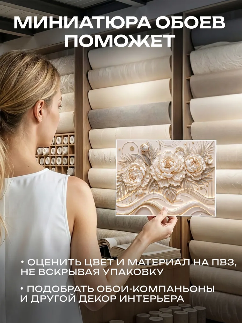Фотообои 3d в спальню и для зала цветы