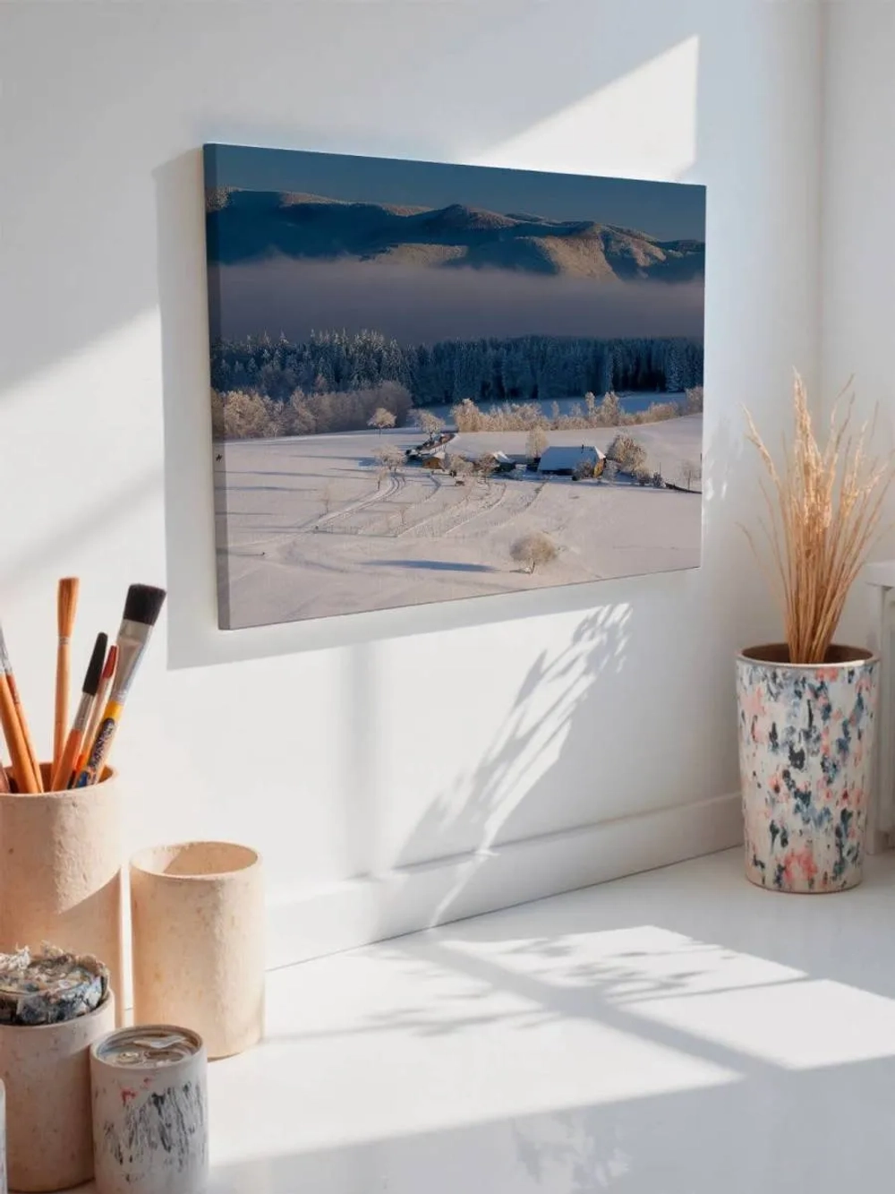 Картина на стену 40 X 50 Зимний пейзаж