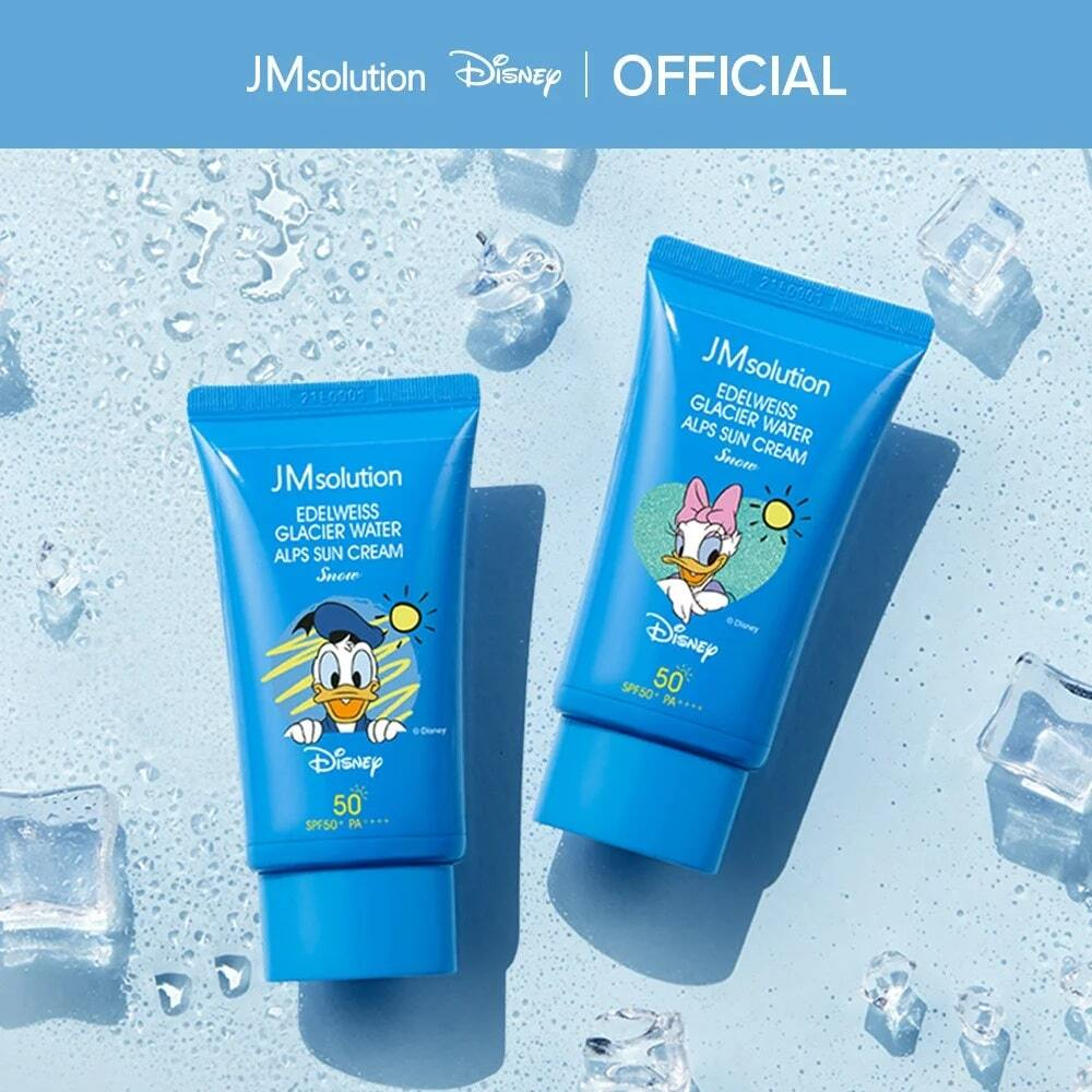 Охлаждающий санскрин JMsolution Edelweiss Glacier Water Alps Sun Cream Snow SPF 50+ PA++++
