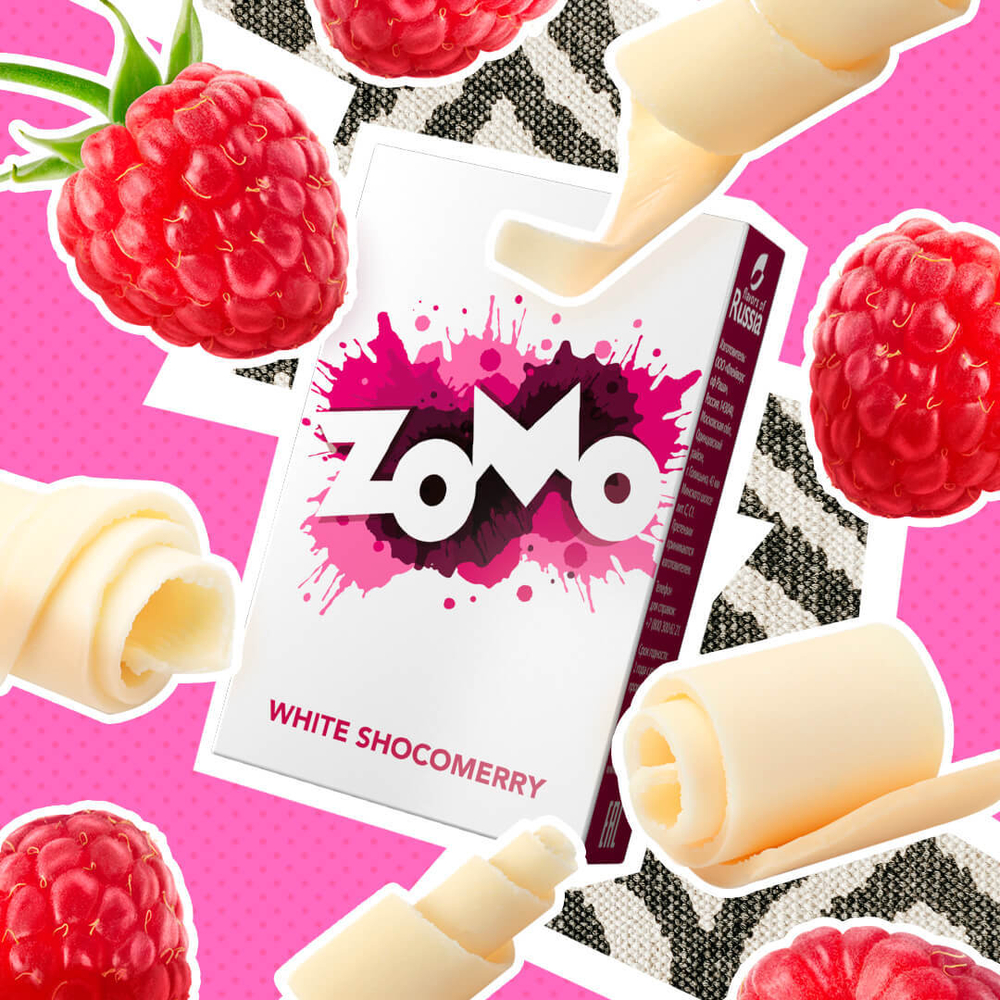 Zomo - White Shocomerry (Шоколад с малиной) 50гр.