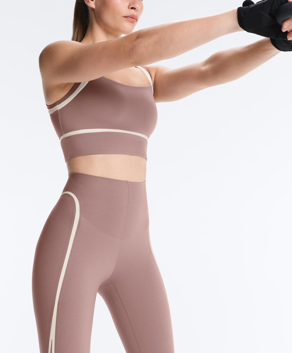 OYSHO Легинсы Compressive Core Control с высокой посадкой, темно-сиреневый