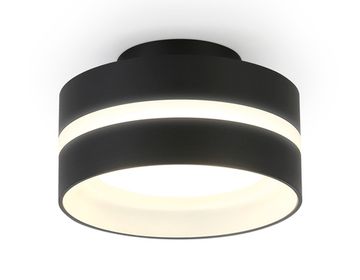 Накладной точечный светильник 1*GX53 TN5421 SBK/FR чёрный песок/белый матовый Techno Ambrella