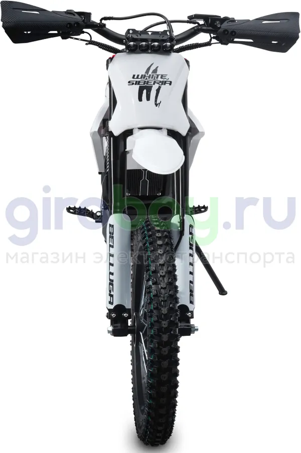 Электромотоцикл Эндуро WHITE SIBERIA BELLLUGA 001 3900W (60V/27Ah) - Белый фото №8