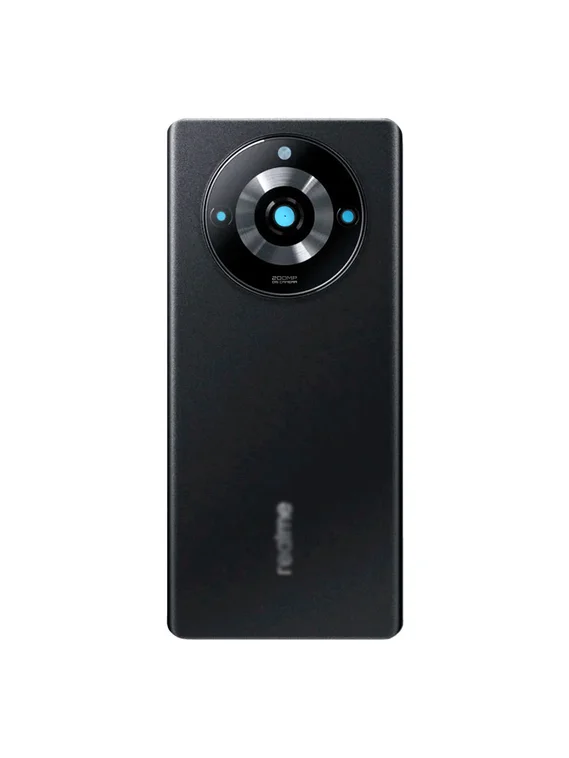 Задняя крышка для Realme 11 Pro+ черная (Black) со стеклом камеры