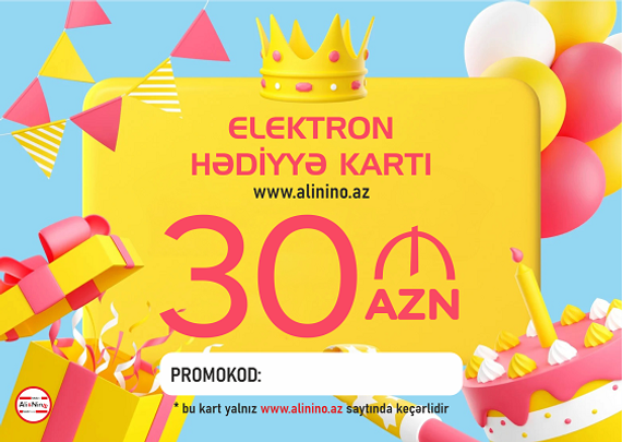 Elektron hədiyyə kartı 30 AZN