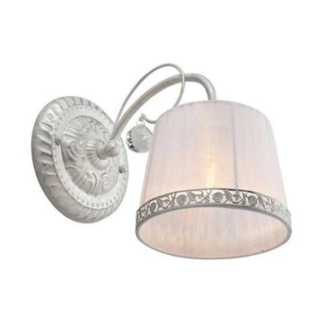 Бра 1*E14 OML-96111-01 белое серебро Artena Omnilux