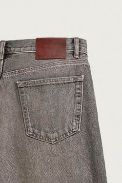 ZARA ДЖИНСЫ STRAIGHT LEG, СЕРЫЙ
