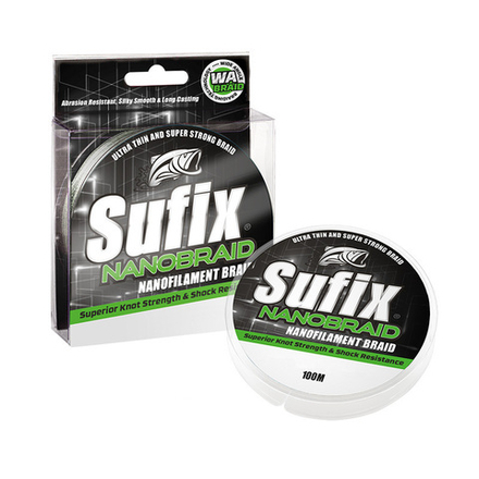 Шнур плетеный SUFIX Nano Braid 100 м 0.04 мм