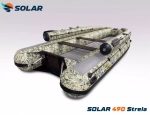 Лодка надувная моторная solar-490 strela jet tunnel с фальшбортом