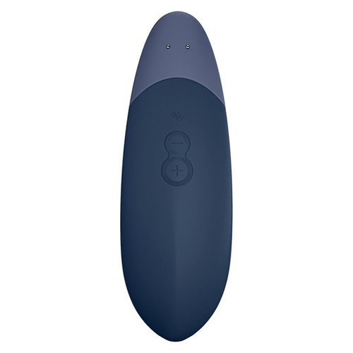 Темно-синий клиторальный вибратор 14,2см Womanizer Vibe Blue WZFS1SG6