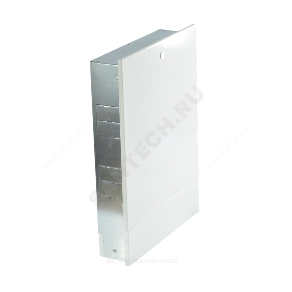 Шкаф коллекторный встраиваемый сталь ШРВ-3 700х120-180х648-711мм RAL 9016 (Белый) Wester 0-32-1120