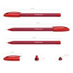 Ручка шариковая Erich Krause Ultra Glide U-108 красная, 1.0мм, 1шт.