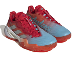 Женские теннисные кроссовки Adidas Barricade W Clay - preloved blue/silver metallic/preloved red