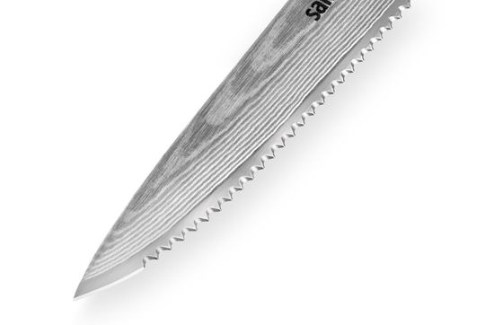 Нож кухонный Samura DAMASCUS для томатов 120 мм. SD-0071
