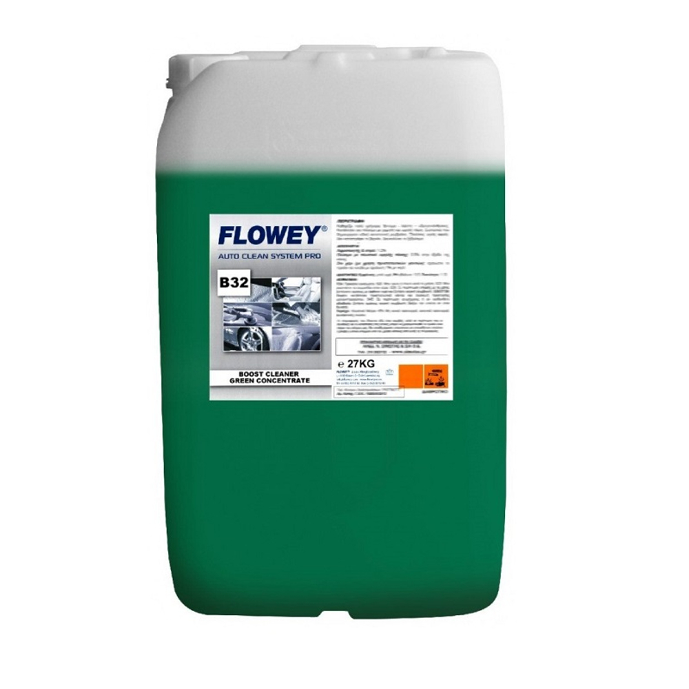 Бесконтактная пена концентрат B32 BOOST CLEANER GREEN CONCENTRATE, канистра 220кг., FLOWEY (Люксембург)