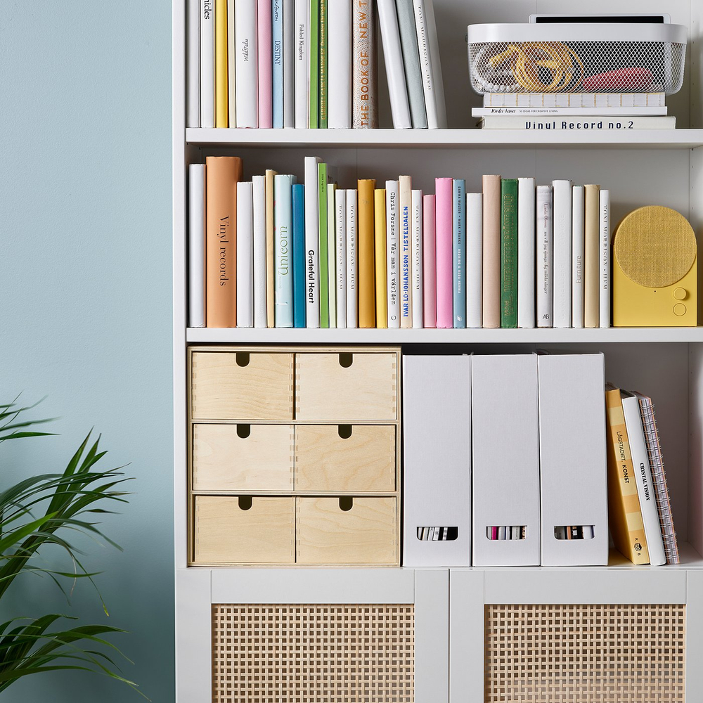 IKEA MOPPE  (ИКЕА МОППЕ)  -  Миникомод - берёзовая фанера 31x18x32 см