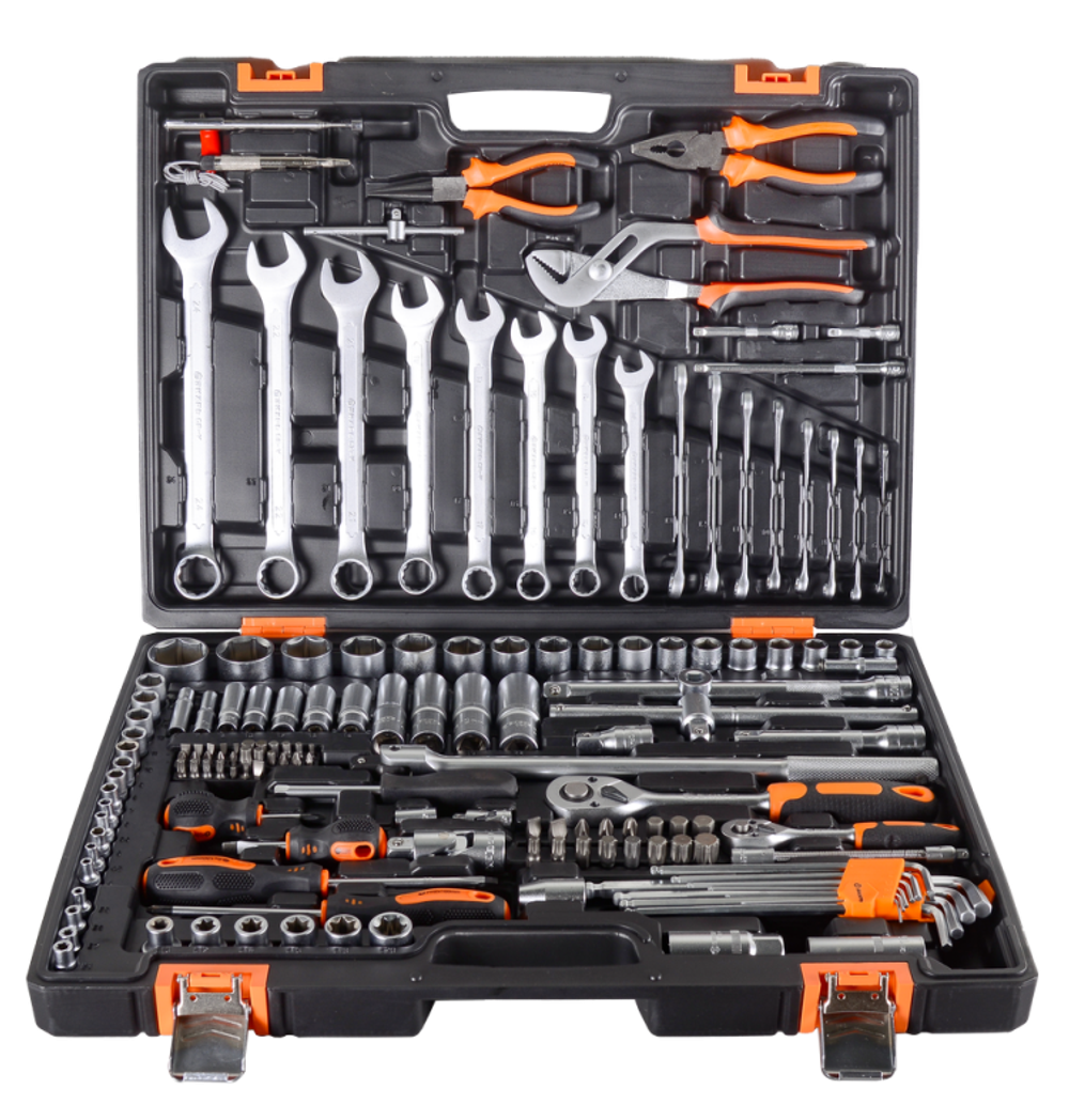 Набор инструментов, 1/2", 1/4", CrV, в кейсе 151 предмет Вихрь