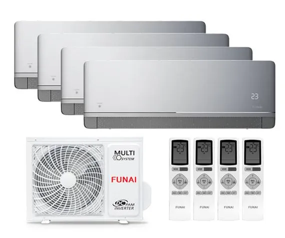 Мульти сплит-система Funai 4 x RAM-I-KM30HP.W01/S / RAM-I-4OK105HP.02/U