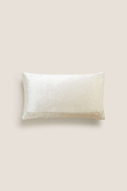 ZARA HOME ЧЕХОЛ ДЛЯ ДЕКОРАТИВНОЙ ПОДУШКИ, СЕРЕБРИСТЫЙ