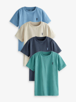 Футболка для мальчика Next M86-454, 4 шт., Голубой, Зеленый, Темно-синий